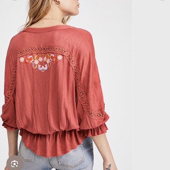 Free People Serafina Embroderied Top - Picture 2 of 4